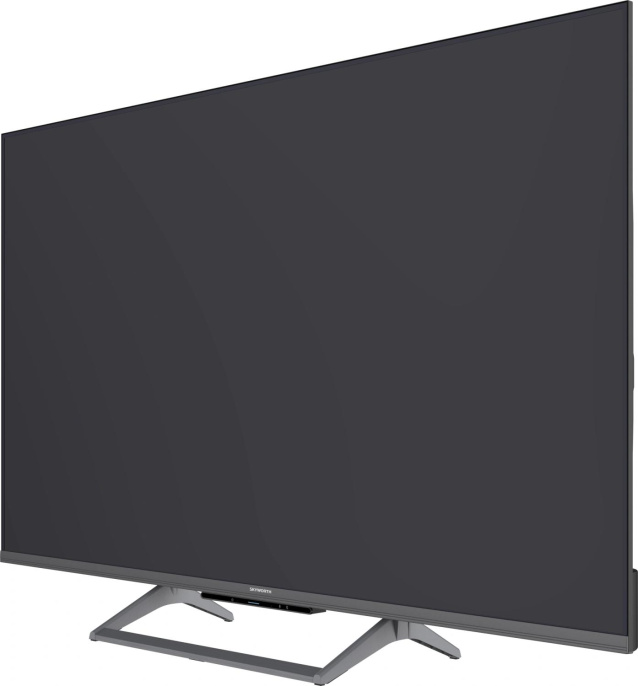 Телевизор ЖК Skyworth 43", Ultra HD, QLED, 300Nit, Google TV, DVB-T2/C/S2, 2.0 ch Sound 10W*2 Dolby Atmos, 120Hz, 3 HDMI, 2 USB, Digital Audio Output, LAN, Composite output, CI, Выход для наушников, Central stand, 2025 (43Q67H)