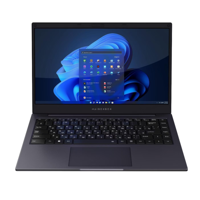 Ноутбук Maibenben S14A-iN10UM Intel N100 800MHz/14"/1920x1080/8GB/512GB SSD/Intel UHD Graphics/Wi-Fi/Bluetooth/Windows 11 Pro (S14A-iN10UMB1SLURE0_Win11P) Blue