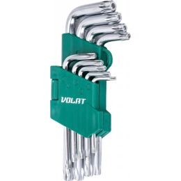 Набор ключей ВОЛАТ Torx T10-T50 9 предметов коротких 11025-09