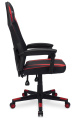 Кресло игровое Oklick -121G, искусственная кожа/сетка, до 150кг, черный/красный