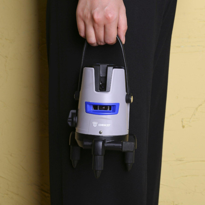 Уровень лазер. Deko DKLL02RB PRO SET 2 2кл.лаз. 635нм цв.луч. красный 2луч. 065-0102-1