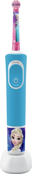 Электрическая зубная щетка Oral-B Vitality D100 Kids Cars & Princess Mix D100.413.2K мягкая чистка, питание от аккумулятора, движение головки: вращение, частота вращения 7 600 в минуту