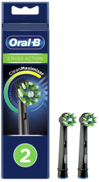 Насадка для зубных щеток Oral-B CrossAction CleanMaximiser, 2 шт [cleanmaximiser black]