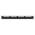 Патч-панель ExeGate EPP3-19-24-8P8C-C6-110D (19", UTP, 24 port, cat.6, KRONE&110(dual IDC), 1U, RoHS, Black, RTL) EX281080RUS