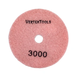 Круг алмазный гибкий шлифовальный для полировки мрамора (100х3х15 мм; Р3000) vertextools 12500-3000