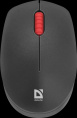 Мышь беспроводная Defender Tiana MB-055, радио, оптическая, USB, 1000dpi, черный [52055]