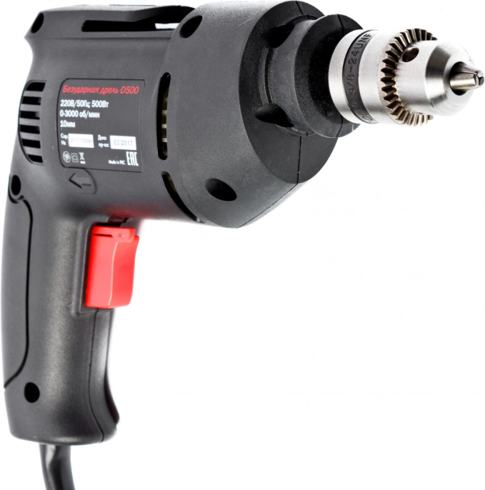Дрель безударная REDVERG D500 Basic