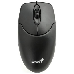 Мышь проводная Genius 120 V2, оптическая, USB, 1000dpi, черный [31010018400]