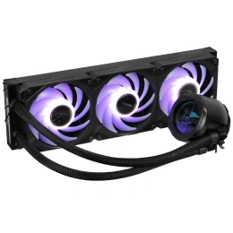 Система водяного охлаждения Gigabyte Aorus Waterforce X II 360 ARGB Soc-TR4/sTR5/AM5/AM4/1200/1700/1851 черный 4-pin 12-37.5dB Al LCD Ret (GP-AORUS WATERFORCE X II 360)