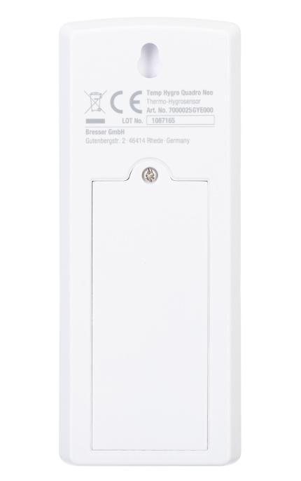 Метеостанция Bresser Temeo Hygro Quadro Prestige с тремя датчиками, серая 78586