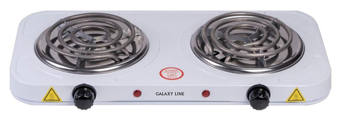 Плита Электрическая Galaxy Line GL 3004 белый эмалированный металл настольная