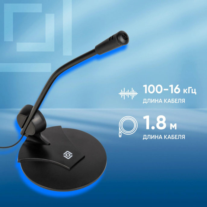Микрофон Oklick MP-M009B,  черный [364286]