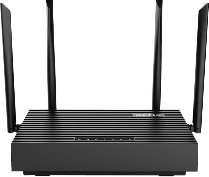 Wi-Fi роутер Netis N6, Wi-Fi 6, AX1800, 2.4/5ГГц, 4 LAN, черный