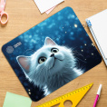 Коврик для мыши CACTUS White Cat (Белый кот) (тканевый, прорезиненное основание, 300x250x3мм) (CS-MPC-D11M)
