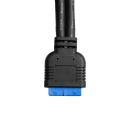 Планка портов в корпус 2xUSB3.0 ExeGate BrctUSB3-2A (USB 3.0 20pin (IDC 20pin F) --> 2x USB 3.0 Af, кабель 45см) EX298295RUS