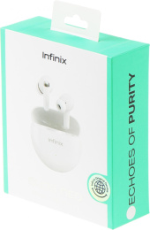 Гарнитура внутриканальные Infinix XBuds XE26 белый беспроводные bluetooth в ушной раковине 10311752