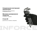 Набор шестигранных длинных ключей с шаром 9 шт Inforce, размеры1,5-10мм, 06-05-94