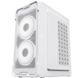 Корпус mATX Oklick OCC-MN302F, Mini-Tower, без БП, белый
