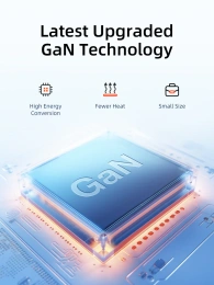 Сетевое зарядное устройство CABLETIME GA45W (CT-GAN45-PW) GaN PD3.0 45 Вт A+C, белый