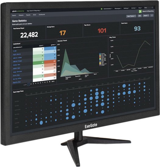 Монитор 27" ExeGate EB2700A EX297312RUS (VA LED Grade A+, FHD, 1920x1080@75Гц, 16:9, 200cd/m2, 3000:1, 178°/178°, 5ms, D-Sub, HDMI, Flicker-free, кабель HDMI 1.5м, VESA, регулировка наклона (tilt), черный)