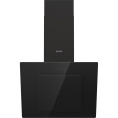 Вытяжка GORENJE/ Тип каминная наклонная,60см, сенсорное управление, мощность 782 куб.м, черная