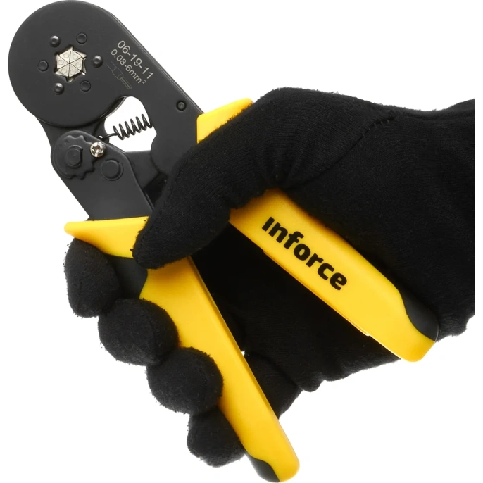 Шестигранные пресс-клещи Inforce 0,08-6 мм2 06-19-11