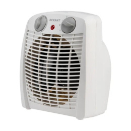 Rexant 60-0033 Тепловентилятор электрический настольный 2кВт со спиральным нагревательным элементом, белый