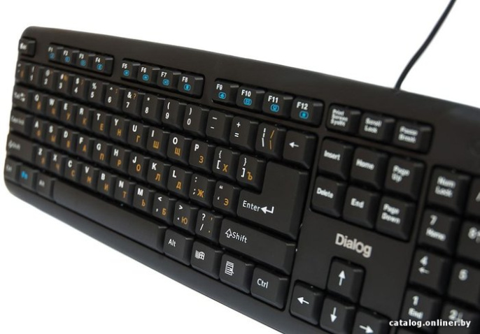 Клавиатура KM-025U Black Dialog Multimedia USB