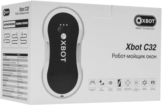 Мойщик окон Xbot С32 пит.:от сети черный 30731163