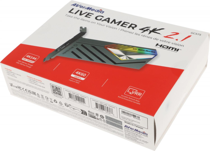 Карта видеозахвата AVerMedia Live Gamer 4K GC575, внутренний
