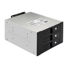 Корзина для HDD ExeGate HS335-02 (универсальная, на 3*3,5"/2.5" SATA HDD, занимает 2*5,25" отсека, RTL) EX291656RUS