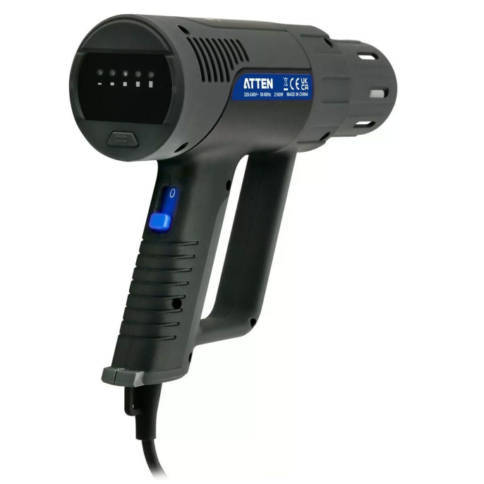 Ручной цифровой термофен ST-2308 230В, 2100 Вт, 50-650℃, светодиодное меню