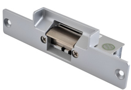 Электромеханический замок ZKTeco AL-130NC при подаче напряжения блокируется, рабочее напряжение: DC12V вход, рабочий ток: 240 мА, сила удержания: 250 кг