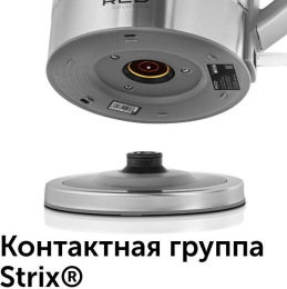 Чайник электрический Red Solution RK-G138 1.7л. 2200Вт серый корпус: стекло