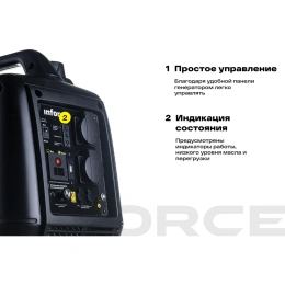 Инверторный генератор Inforce (Yamaha Engine; 2 кВт; USB; тихий) IGC 2000 04-03-23