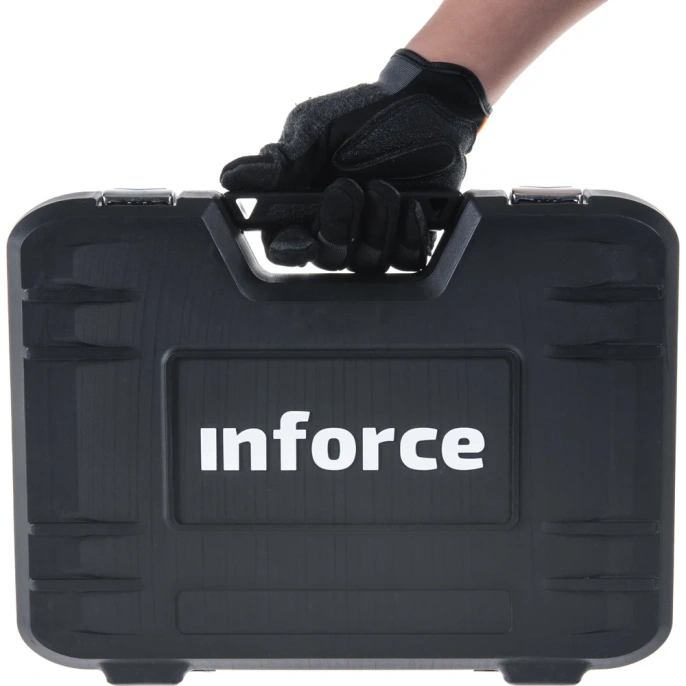 Набор инструментов Inforce 85 предметов 1/2", 1/4" Inforce, Сталь Cr-V, Профессиональный, 06-07-14