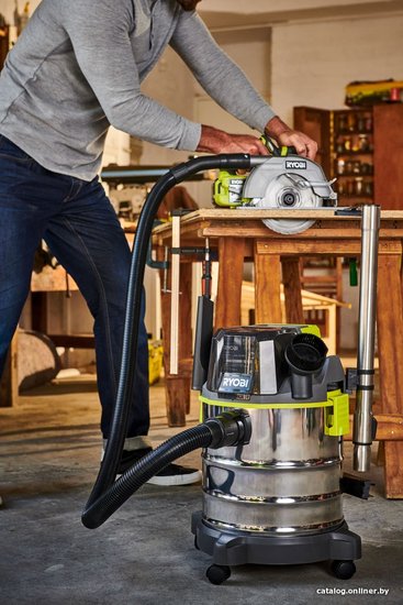 ONE + / Пылесос строительный RYOBI R18WDV-0 без батареи