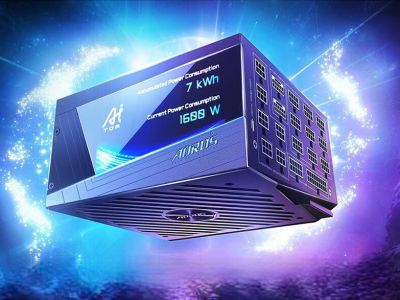 GIGABYTE выпустила «титановый» блок питания AORUS P1600W со встроенным дисплеем