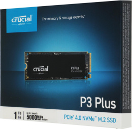 SSD накопитель Crucial P3 Plus CT1000P3PSSD8 1ТБ, M.2 2280, PCIe 4.0 x4, NVMe, M.2
