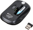 OKLICK Мышь Оклик 445MW черный оптическая 1600dpi беспров. USB 3but 945817
