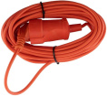 Удлинитель силовой PROCONNECT Pro-Uc, розеток 1шт, 2x0.75 кв.мм, 6A, 10м, ПВС, без катушки, оранжевый [11-7105]