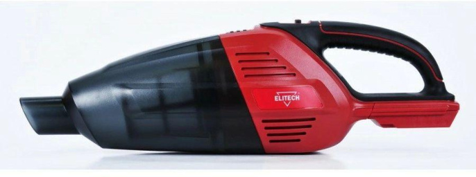 Строительный пылесос Elitech ПРА 18СЛ (Е1302.001.00),  аккумуляторный,  красный, без АКБ, без ЗУ [191585]