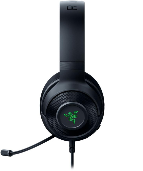 Наушники с микрофоном Razer Kraken V3 X черный 1.8м мониторные оголовье (RZ04-03750300-R3M1)