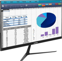 Монитор 24.5" ExeGate SmartView EH1500A EX297308RUS (IPS LED Grade A+, FHD, 1920x1080@75Гц, 16:9, 250cd/m2, 1000:1, 178°/178°, 5ms, D-Sub, HDMI, DisplayPort, audio-out, Flicker-free, FreeSync, Low Blue Light, кабель HDMI 1.5м, VESA, регулировка наклон
