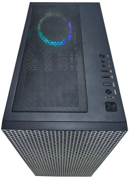 Корпус ATX AZZA Hive, Midi-Tower, без БП, черный [csaz-450 hive]
