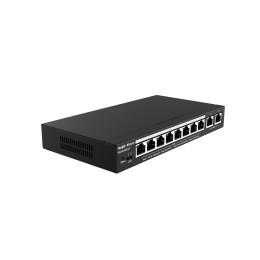 Управляемый облаком коммутатор RUIJIE RG-ES210GC-LP 2 уровня 10 портов 10/100/1000BASE-T 8 портов с поддержкой PoE + 2 порта без поддержки PoE макс. 70 Вт для PoE, поддерживает Long range PoE