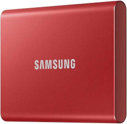 2ТБ Внешний диск SSD Samsung T7 MU-PC2T0R/WW, USB-C, запись - 1000МБ/с, чтение - 1050МБ/с, красный