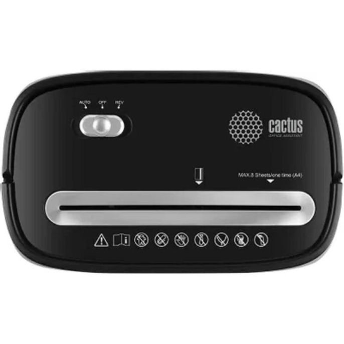 Уничтожитель бумаг Cactus CS-SH-P4,  P-4,  4х35 мм, 8 лист. одновременно, 15л