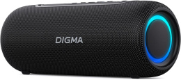 Колонка портативная Digma D-PS1524, 20Вт, черный [ps1524b]