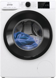 Стиральная машина Gorenje WPNEI82SBSWIFI/C, с фронтальной загрузкой, 8кг, 1200об/мин, с паром, инверторная